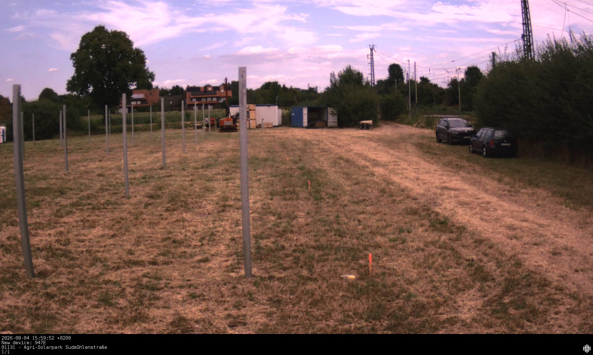 Solarpark innerhalb eines Tages abgesichert