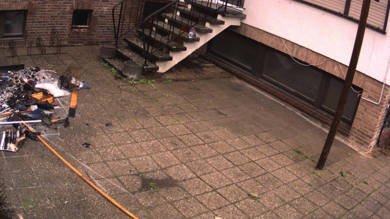 Kamerabild bei Tag: Blick auf den Innenhof